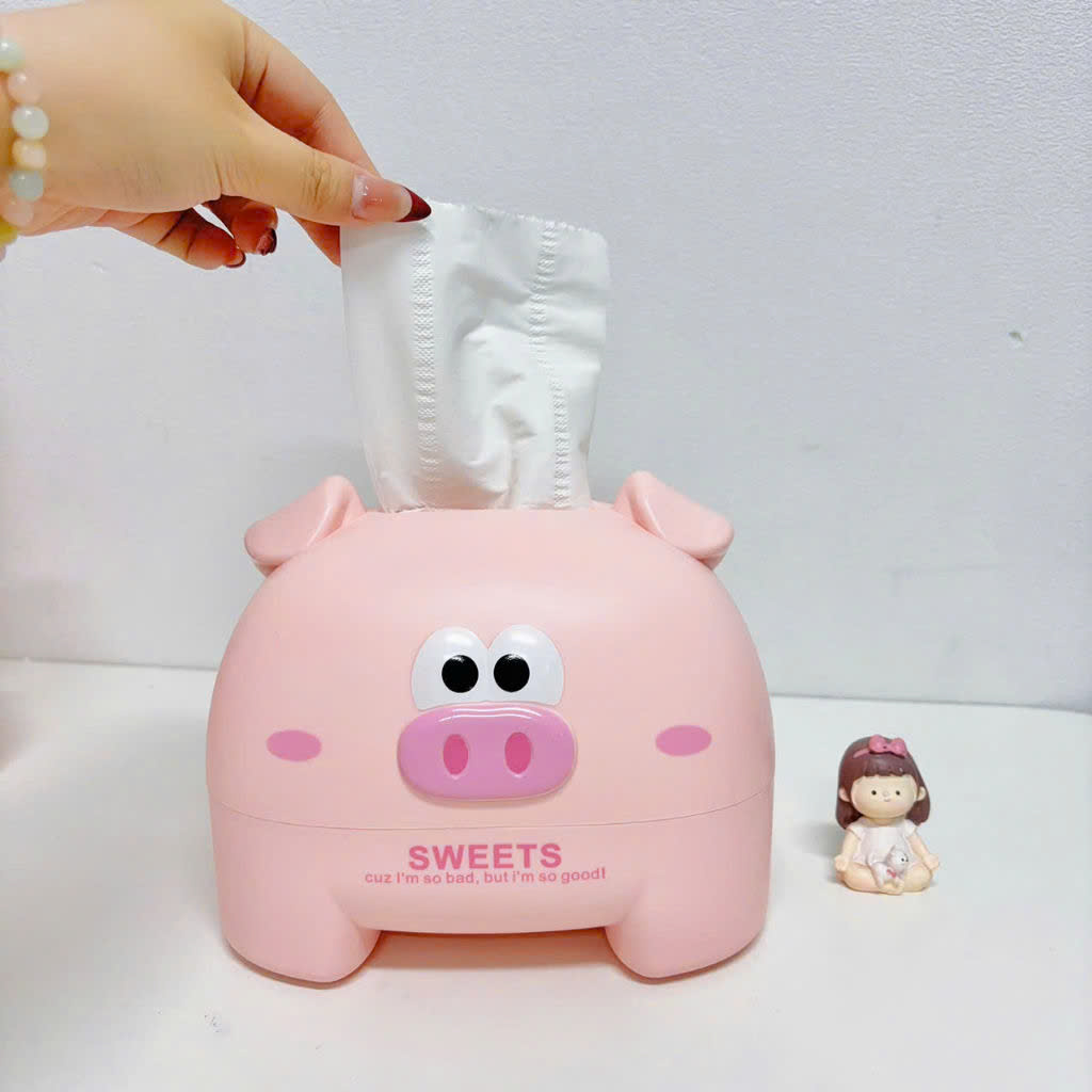 [60] Hộp Đựng Giấy Hình Heo Cute