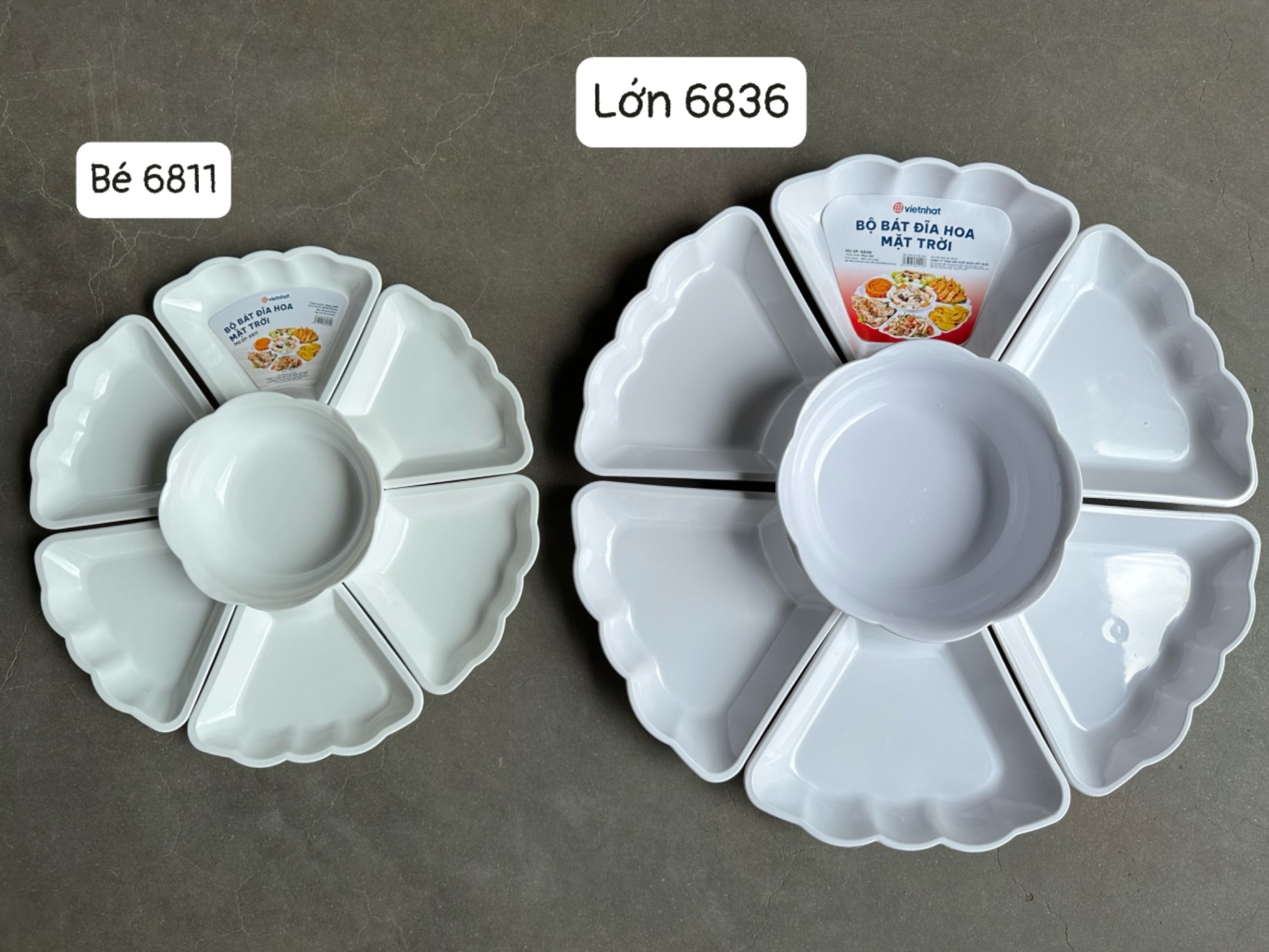 [8] Bộ Bát Đĩa Hoa Mặt Trời Bé 6811