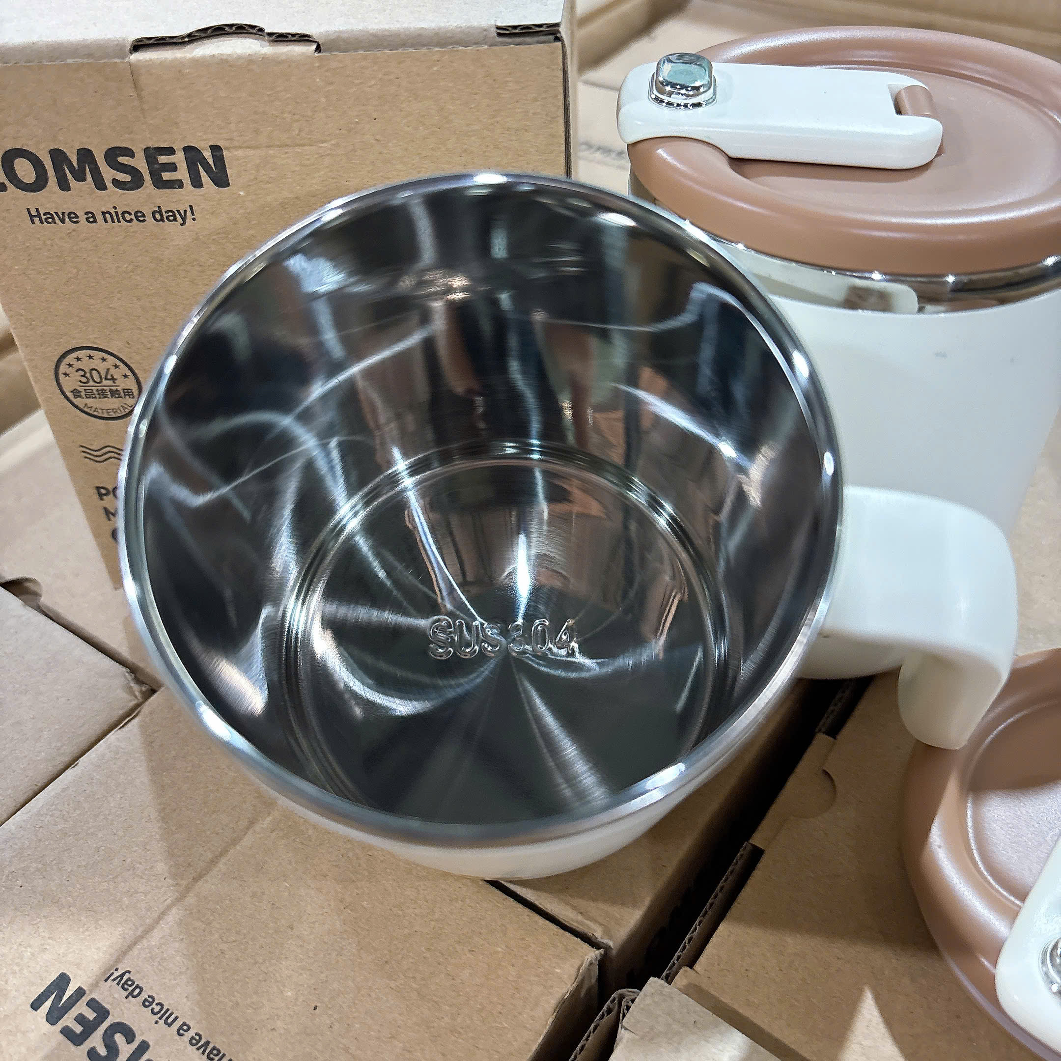 [90] Cốc Inox Giữ Nhiệt LOMSEN 500ml*