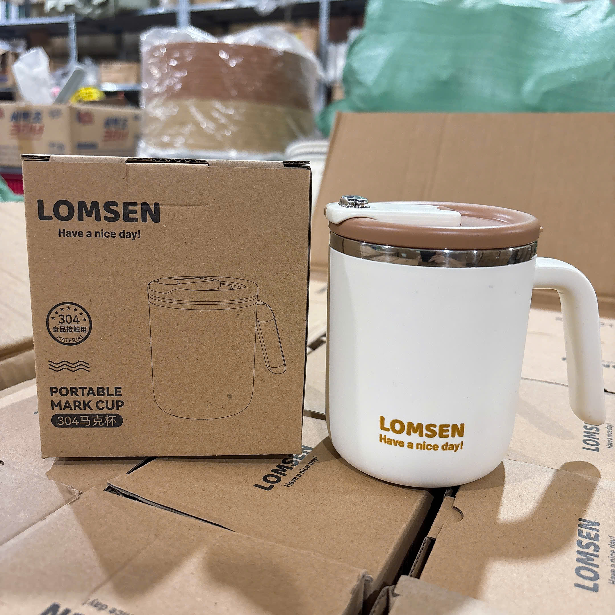 [90] Cốc Inox Giữ Nhiệt LOMSEN 500ml*