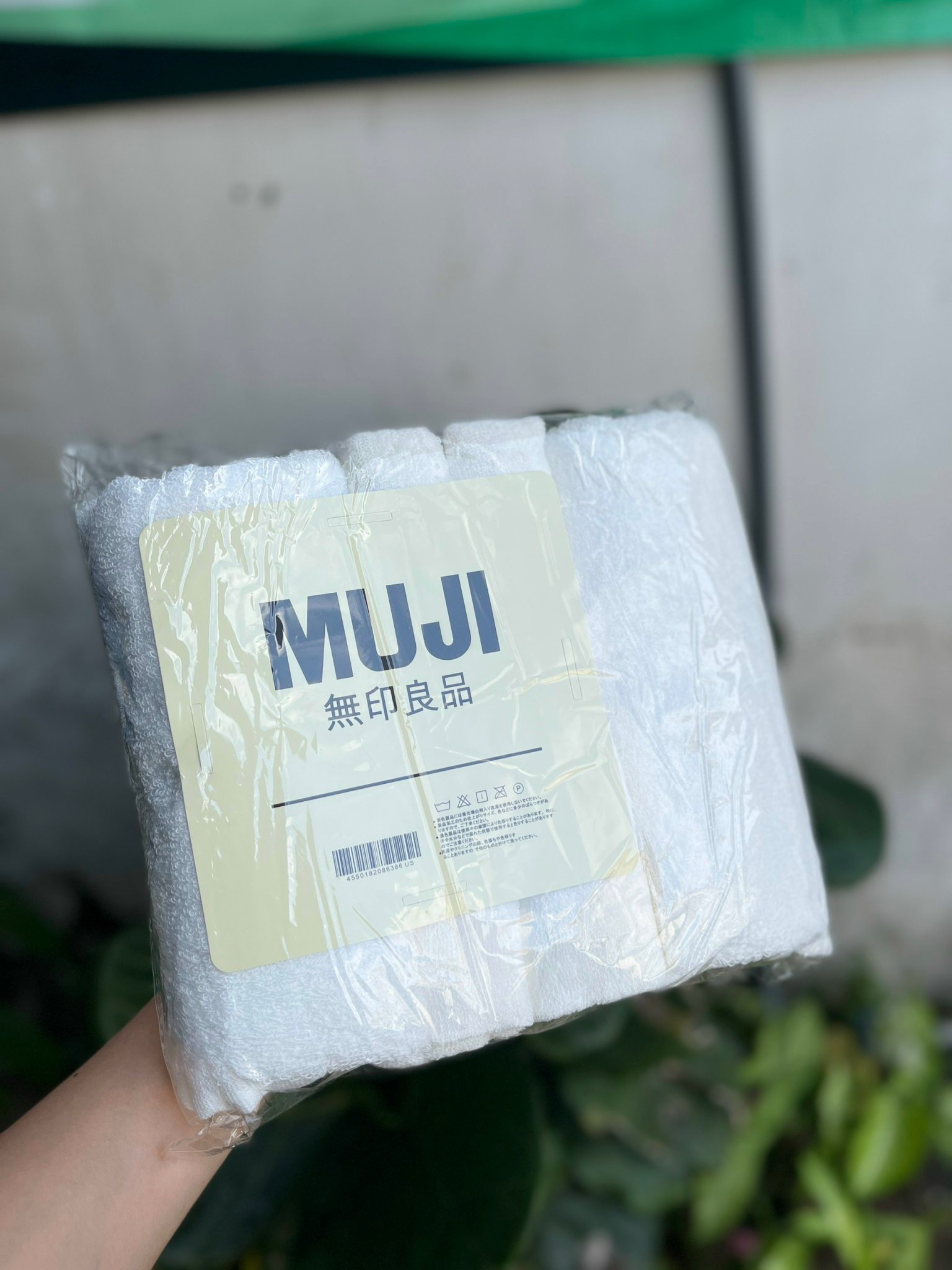 [100] Set 4 Khăn Muji Trắng 35x80