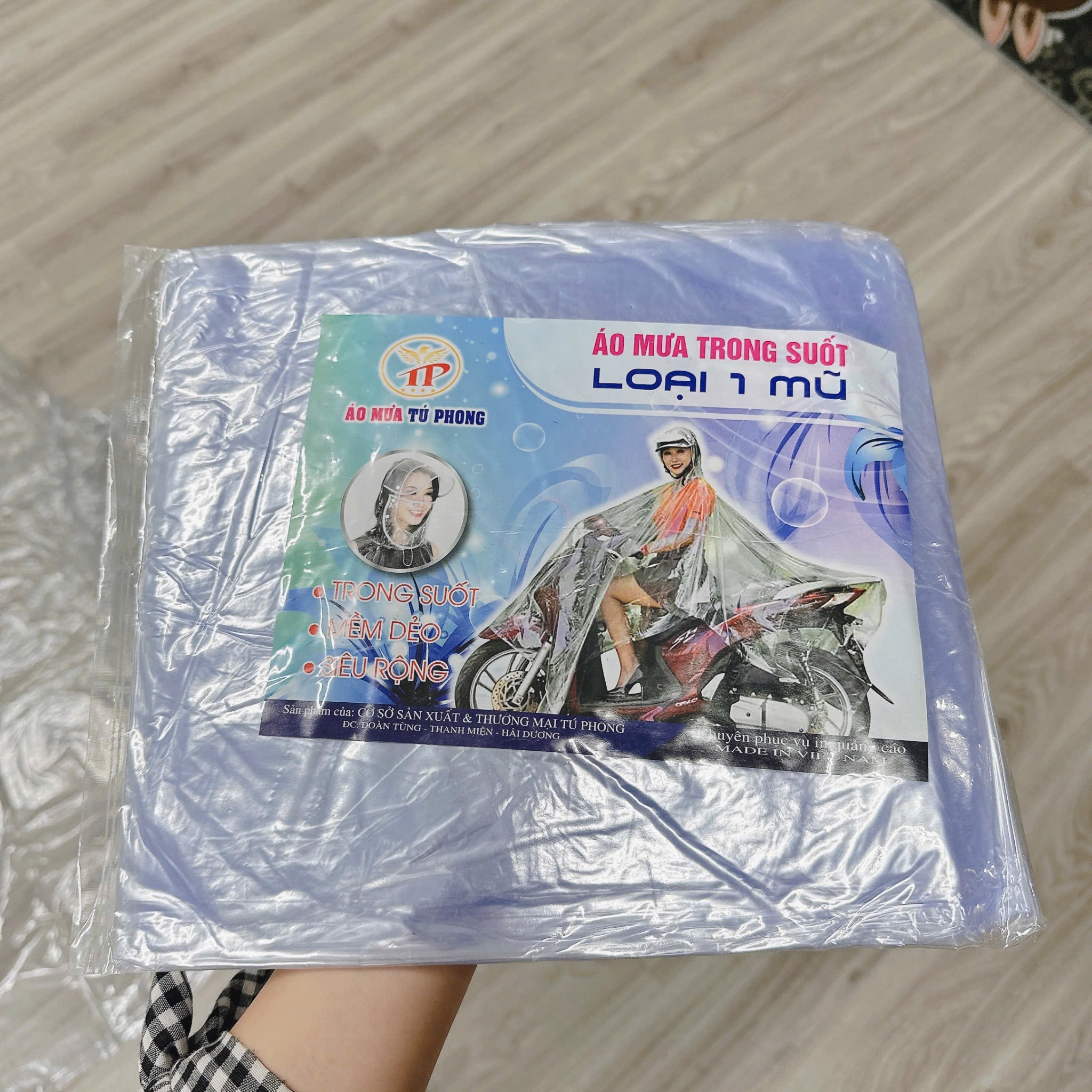 [250] Áo Mưa Trong Suốt 1 Đầu