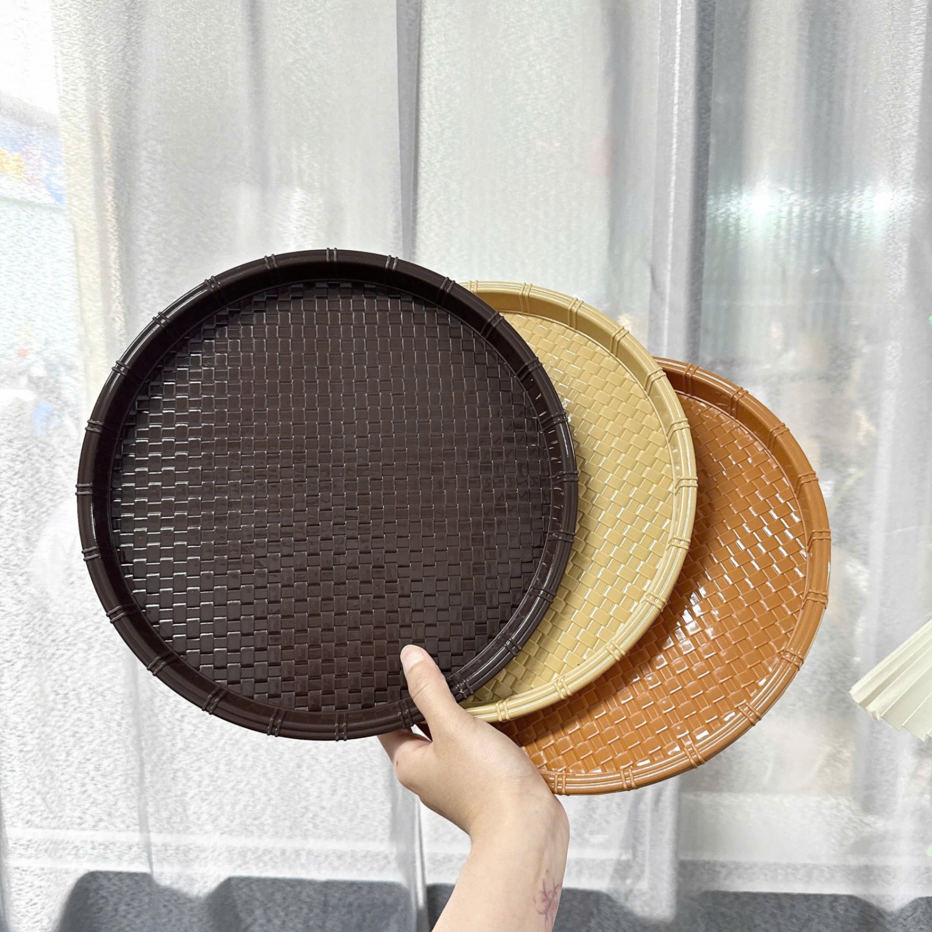 [50] Khay Tròn Mây 2T8 5726 (28cm)