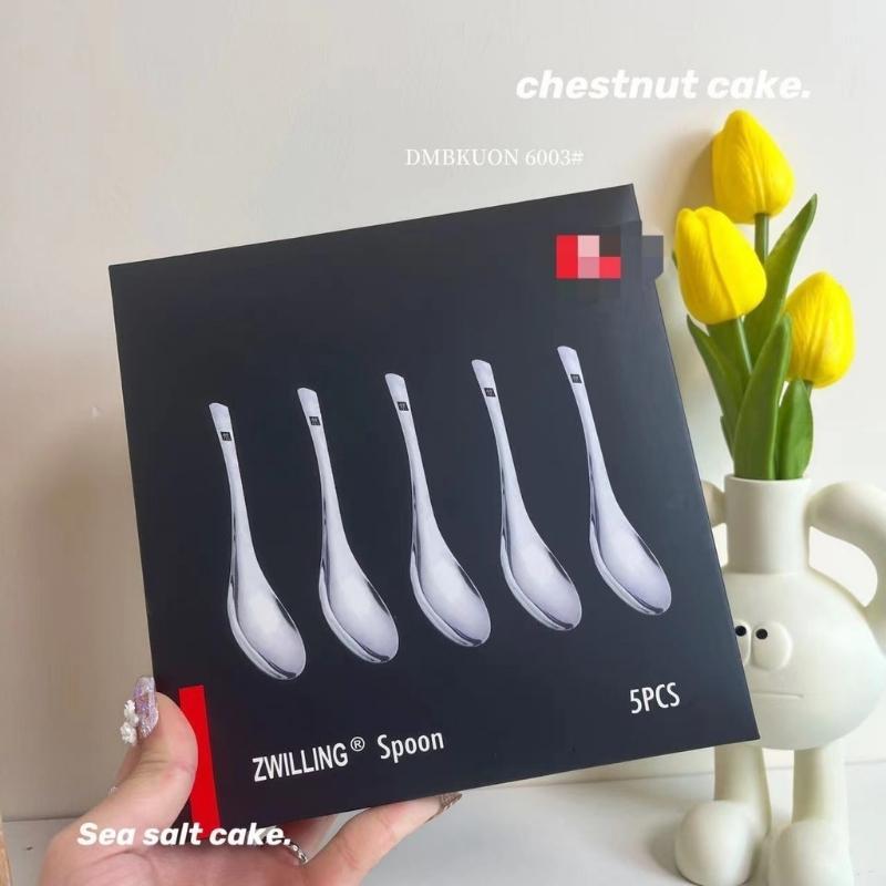 [160] Set 5 Muỗng Inox Zwilling - Kiểu Ngắn
