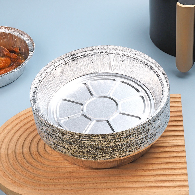 [100] Set 10 Khay Bạc Lót Nồi Chiên 22cm