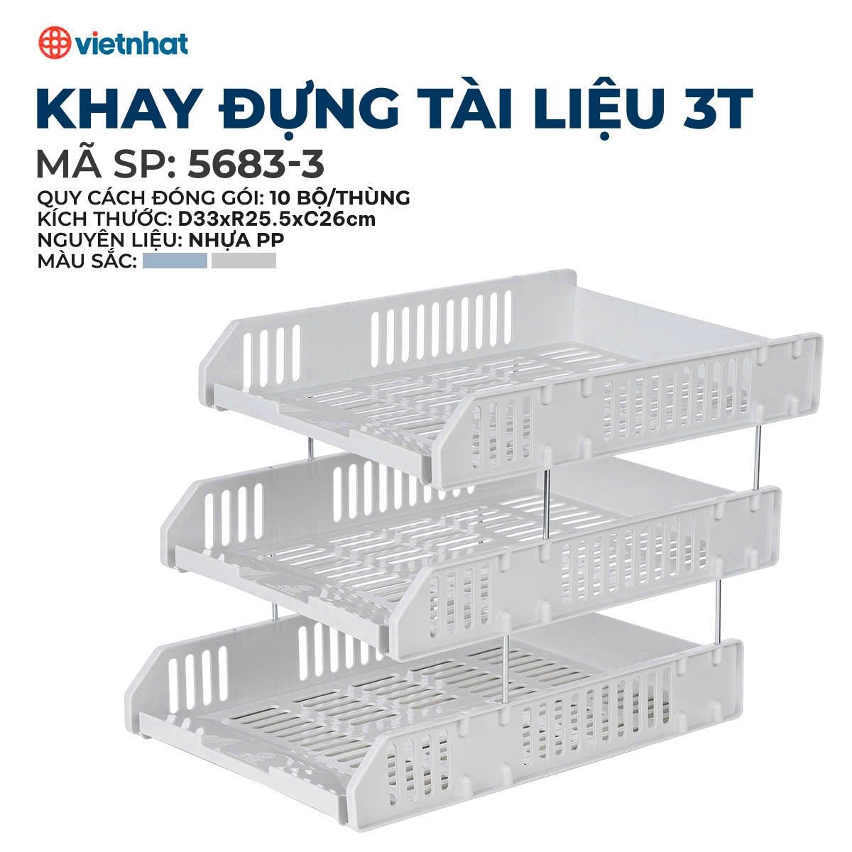 [10] Khay Đựng Tài Liệu 3T 5683-3
