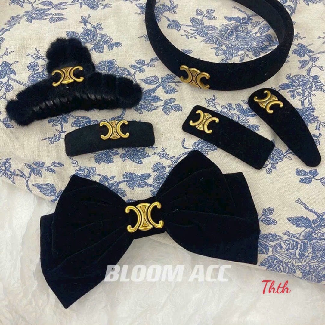 [50] Set 6 Kẹp Tóc Đen NHUNG