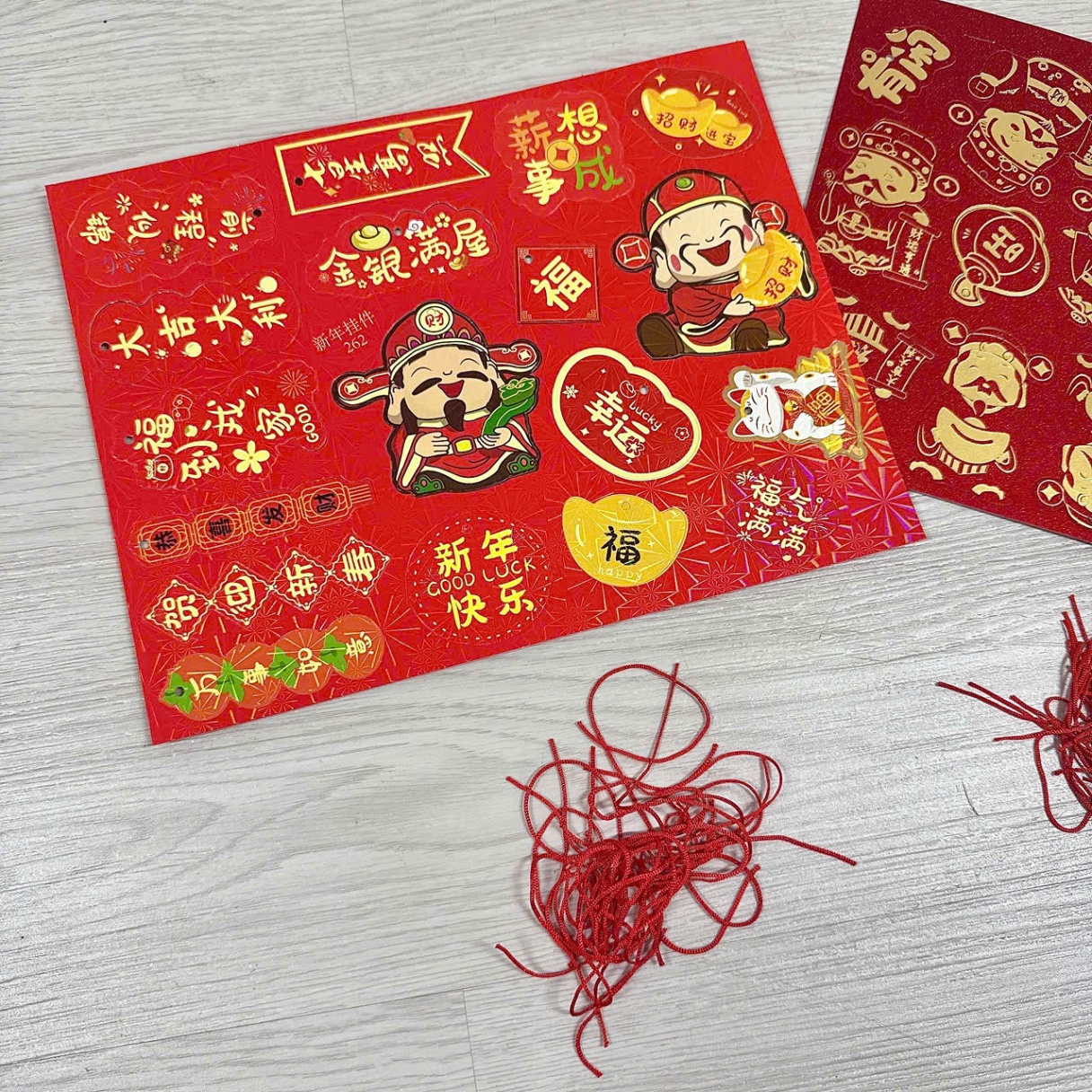 [700] Set Treo Trang Trí Tết Thần Tài 18ct