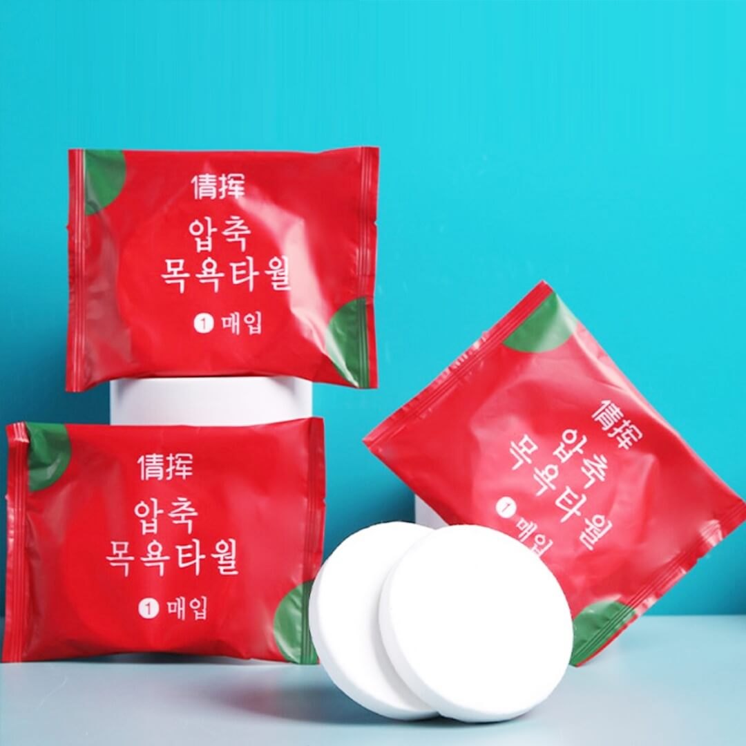 [500] Khăn Tắm Dạng Nén