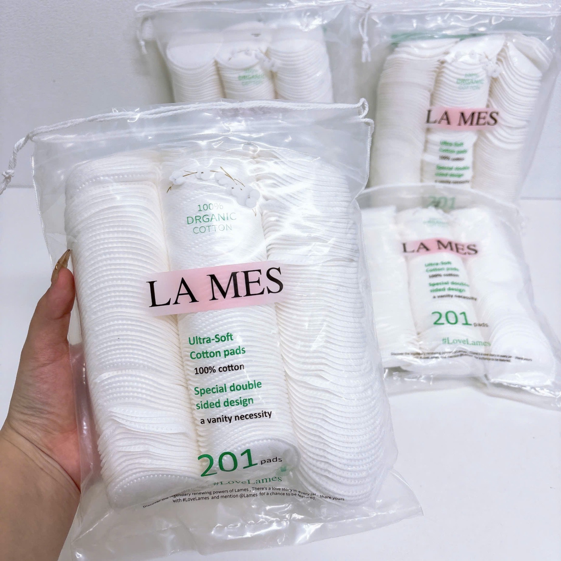 [100] Bông Tẩy Trang Lames 201 Miếng