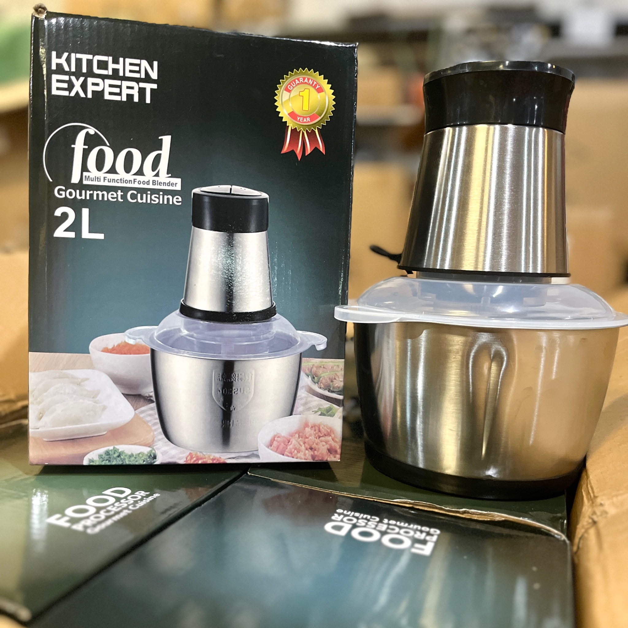 [20] Máy Xay Thịt INOX 2L (Hộp Lớn )
