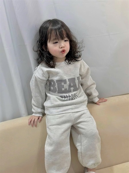 Set nỉ bé gái Bear