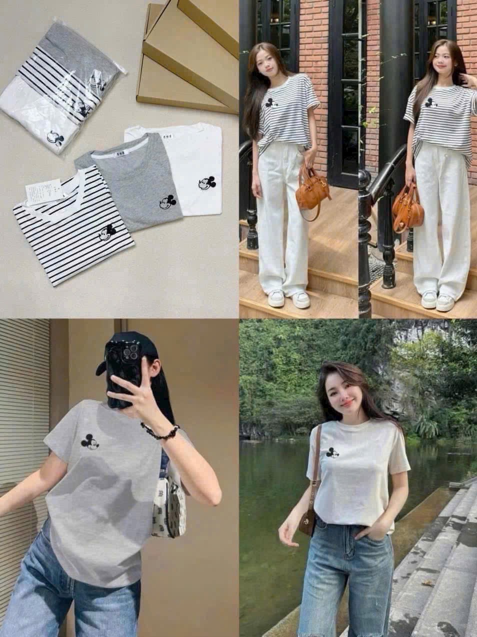 Set 3 áo phông zip sz Mẹ