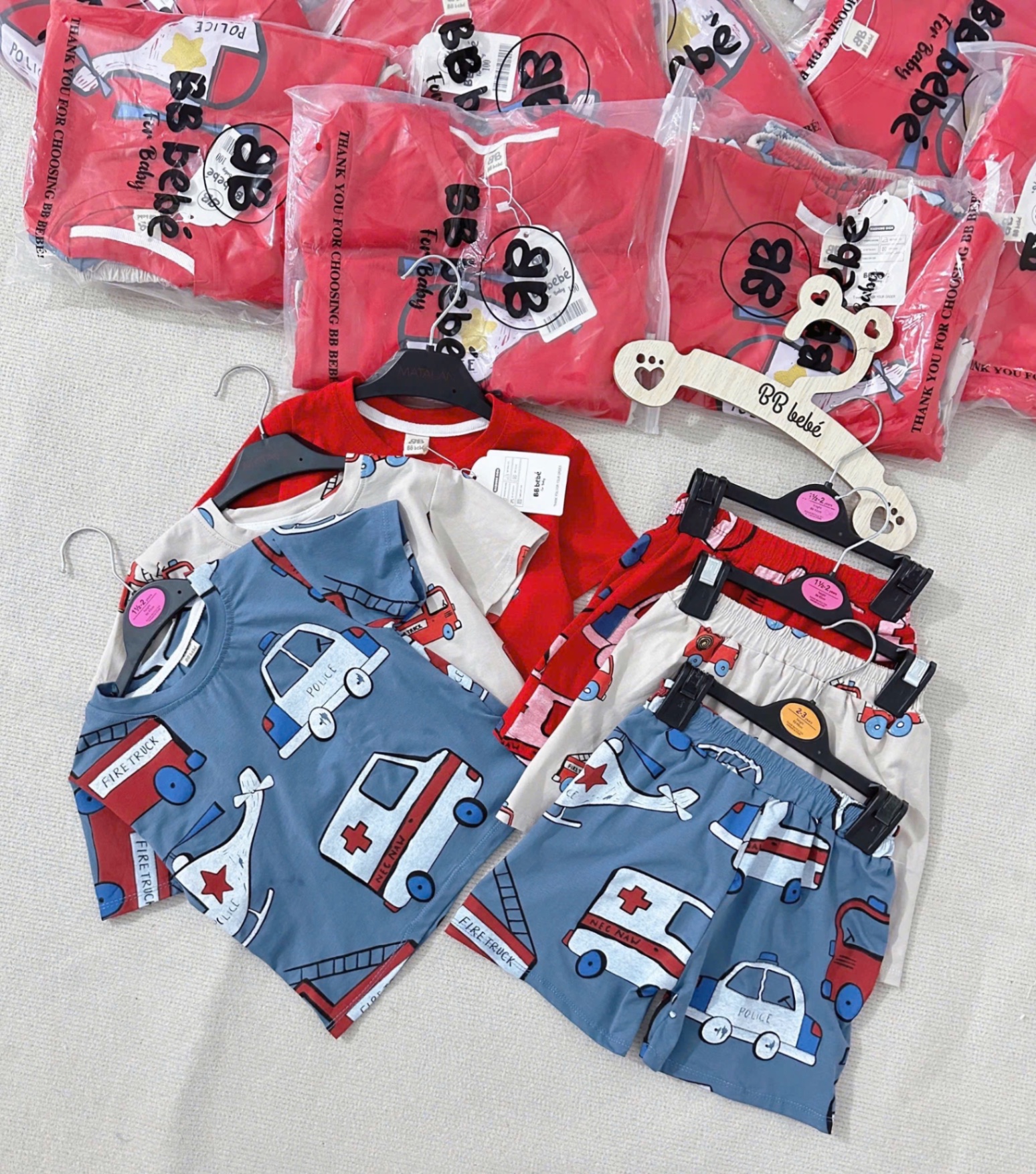 Set 3b oto đỏ xám xanh