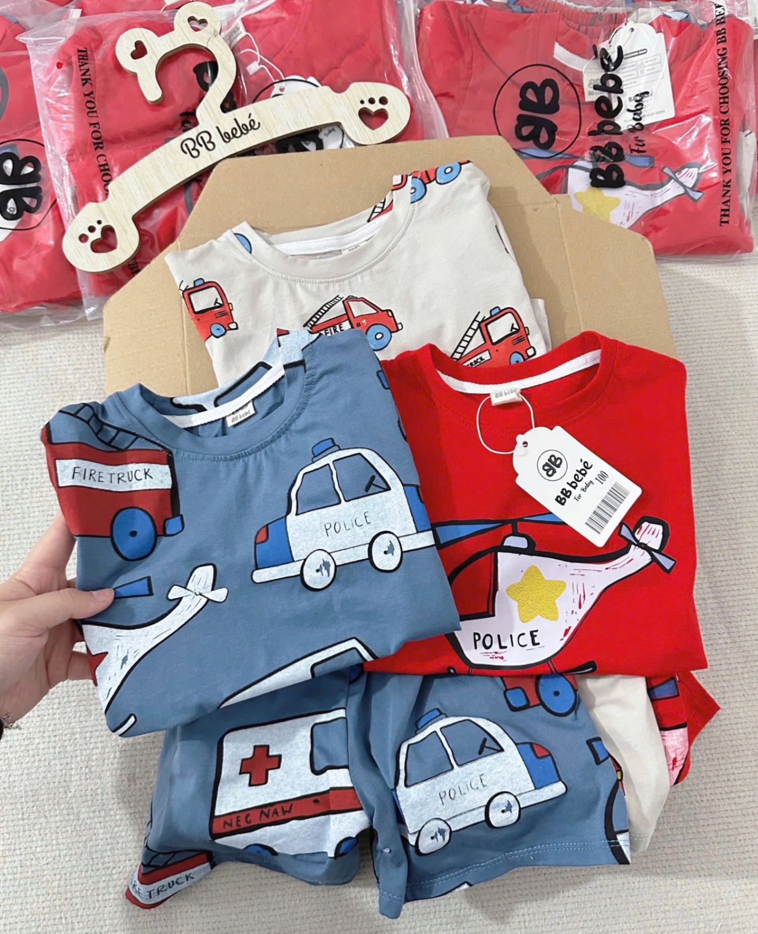 Set 3b oto đỏ xám xanh