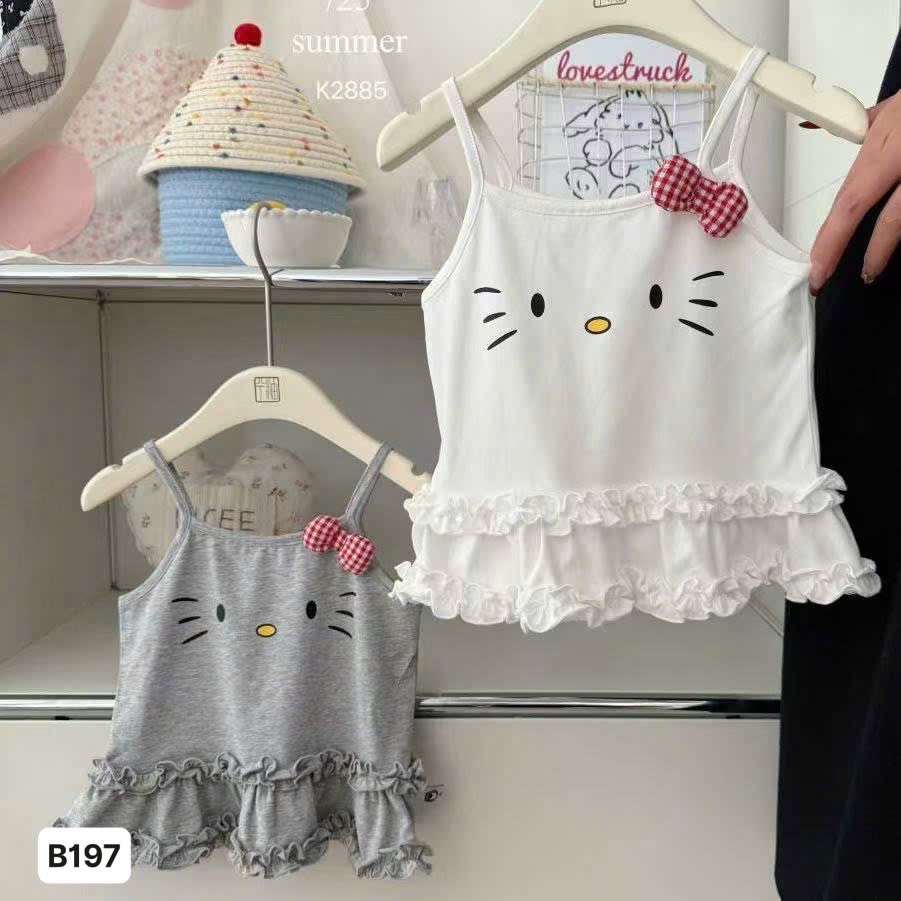 Set 2 váy kitty bèo 2 tầng(9/27kg)