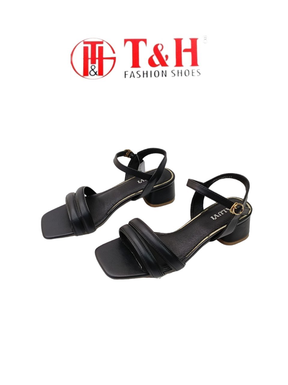 GIÀY SANDAL 2 DÂY GÓT TRỤ