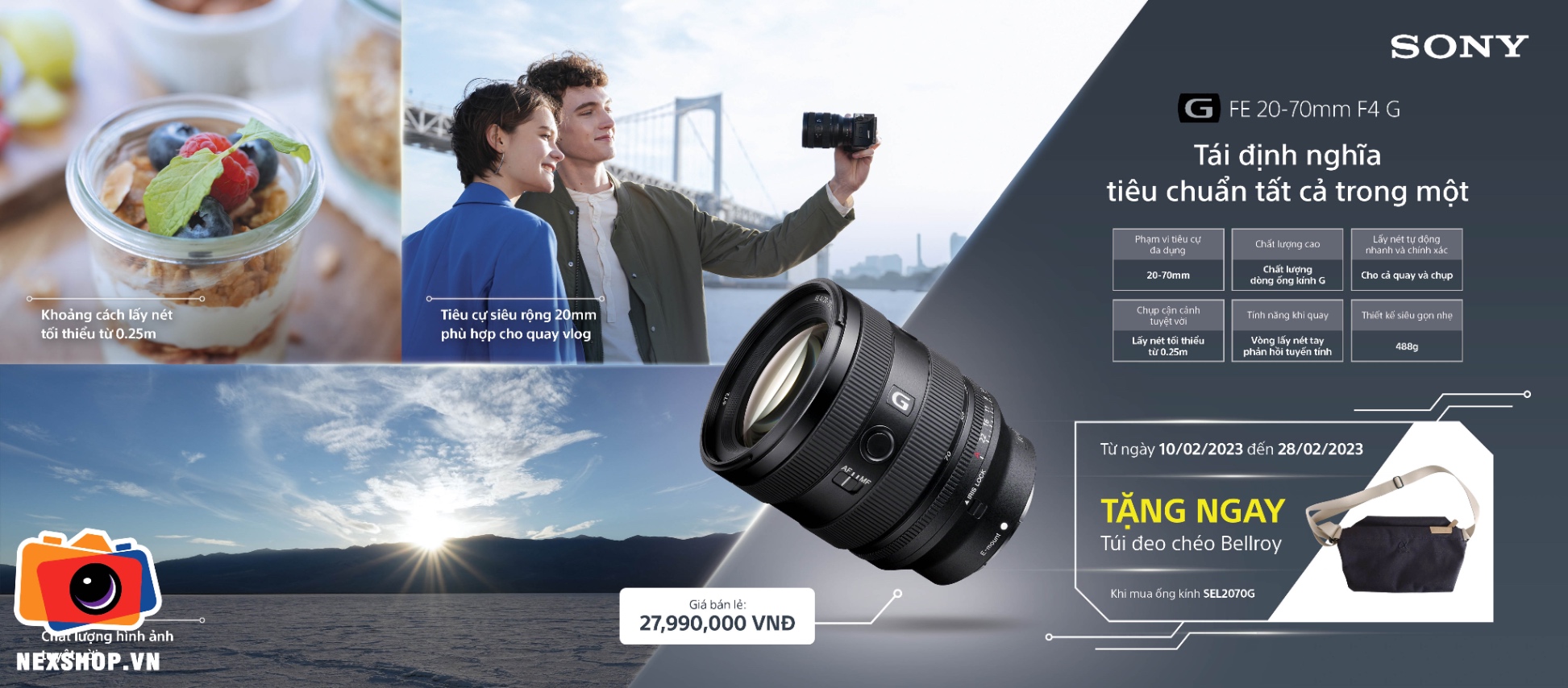 Theo các Reviewer từ SonyAlphaBlog Đánh giá Sony 20-70mm f/4 G của SonyAlphaBlog