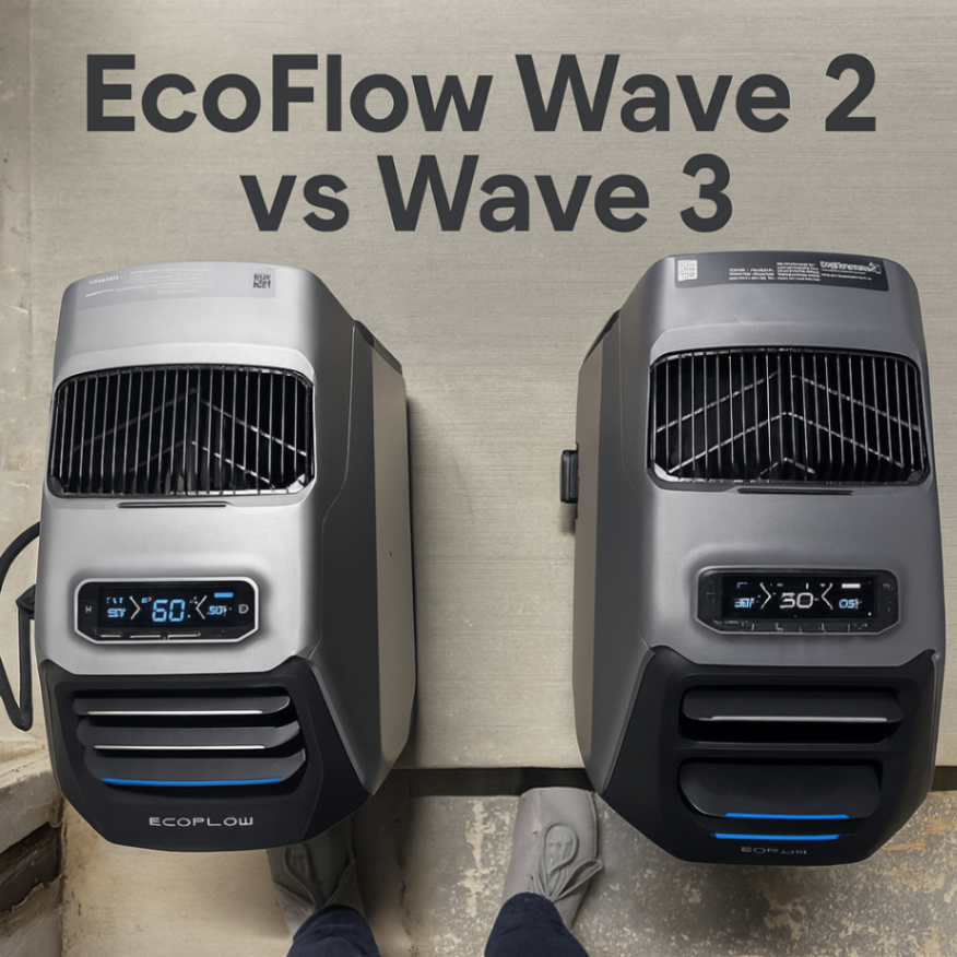 So sánh Ecoflow Wave 2 vs Ecoflow Wave 3