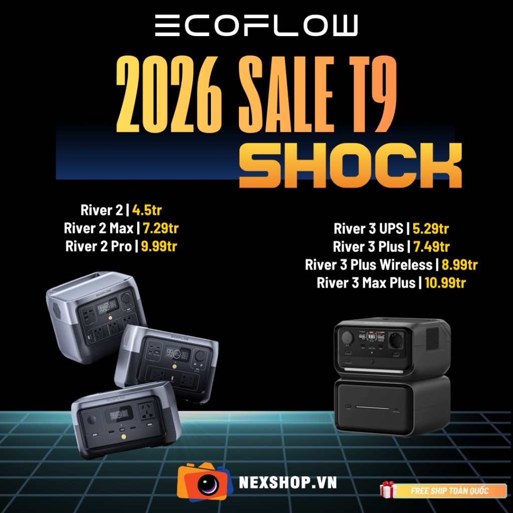 Bảng giá EcoFlow River 2 và River 3 UPS NexShop