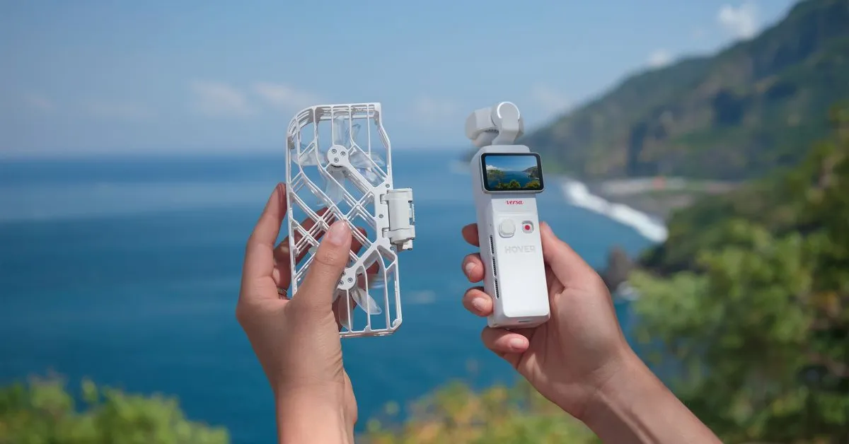 HoverAir Versa: Gimbal Cầm Tay Biến Hình Drone AI Thông Minh
