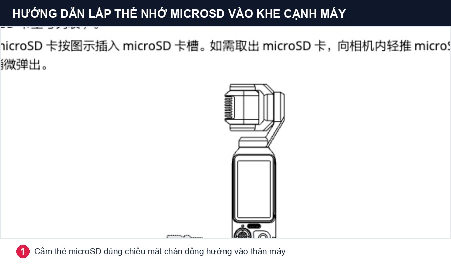 Hướng dẫn lắp thẻ nhớ microSD vào khe cạnh máy