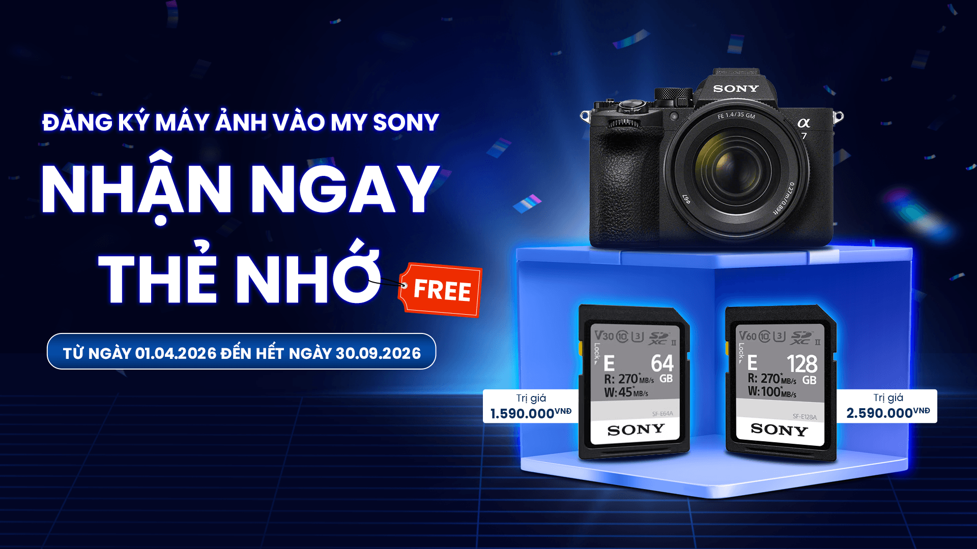 Hướng dẫn đăng ký MySony tặng thẻ nhớ