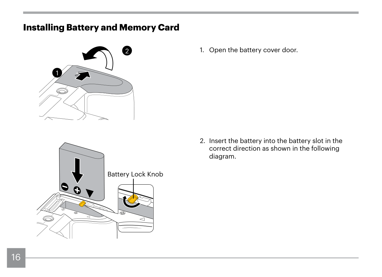 Hướng dẫn lắp pin LB-060 và thẻ nhớ Kodak AZ425