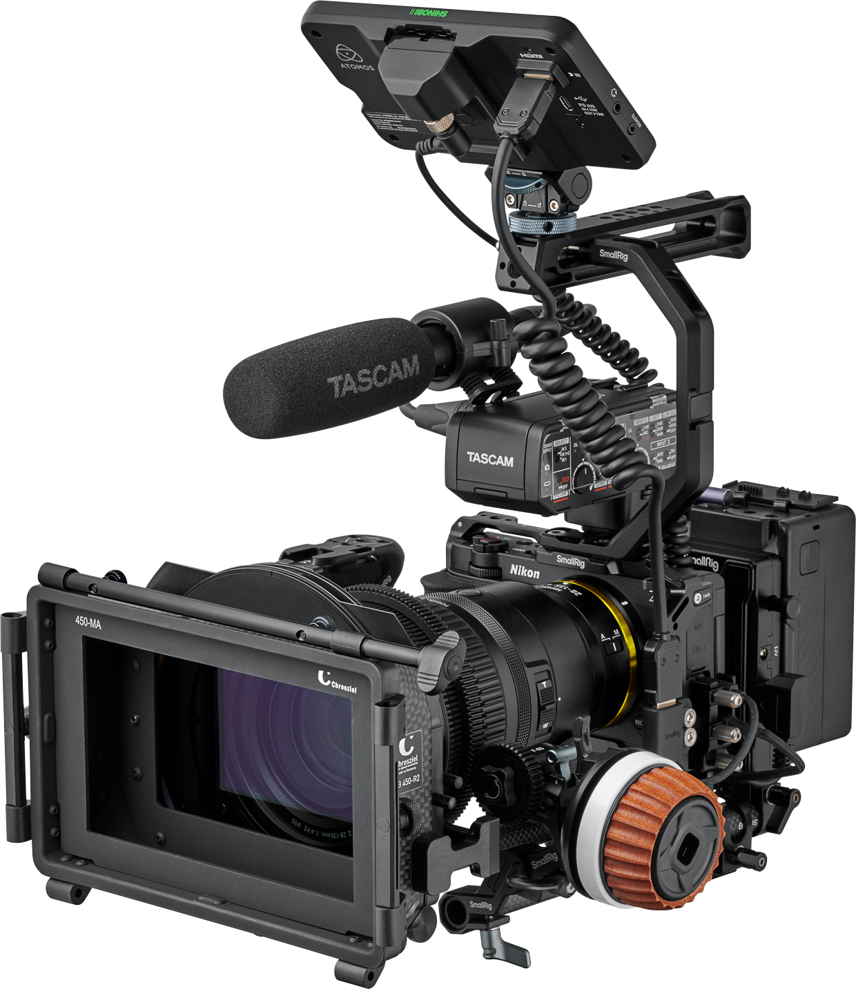 Mặt trên máy ảnh Nikon ZR với công tắc gạt chuyển đổi nhanh Photo và Video