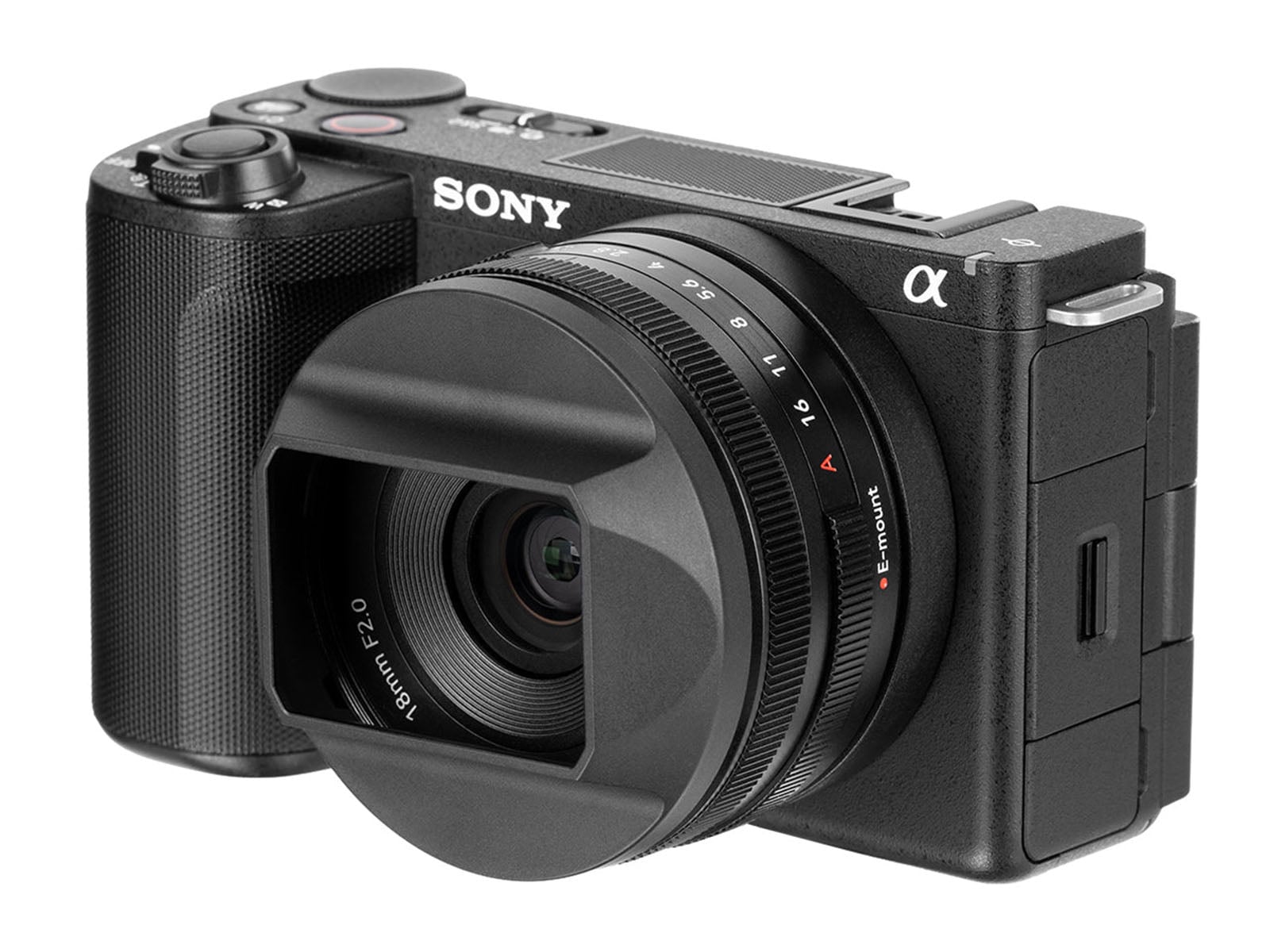 Ống kính 7Artisans AF 18mm f/2 gắn trên thân máy ảnh mirrorless Sony Alpha