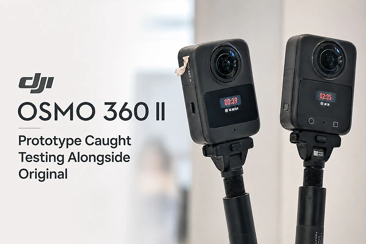 Nhìn Đầu Tiên DJI Osmo 360 II: Thiết Kế Mới Và Nâng Cấp Pin