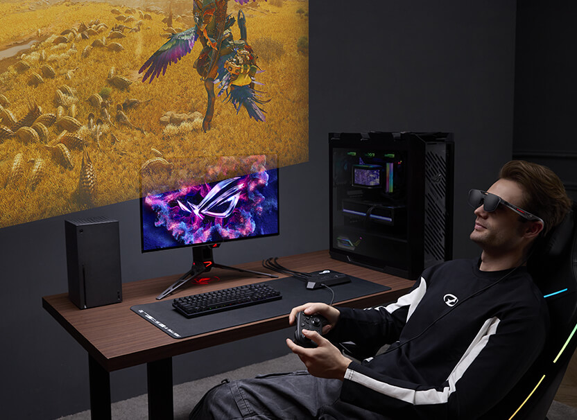 ROG XREAL R1 Đồng Bộ Màn Hình Kép Hoàn Hảo Cùng ROG Ally