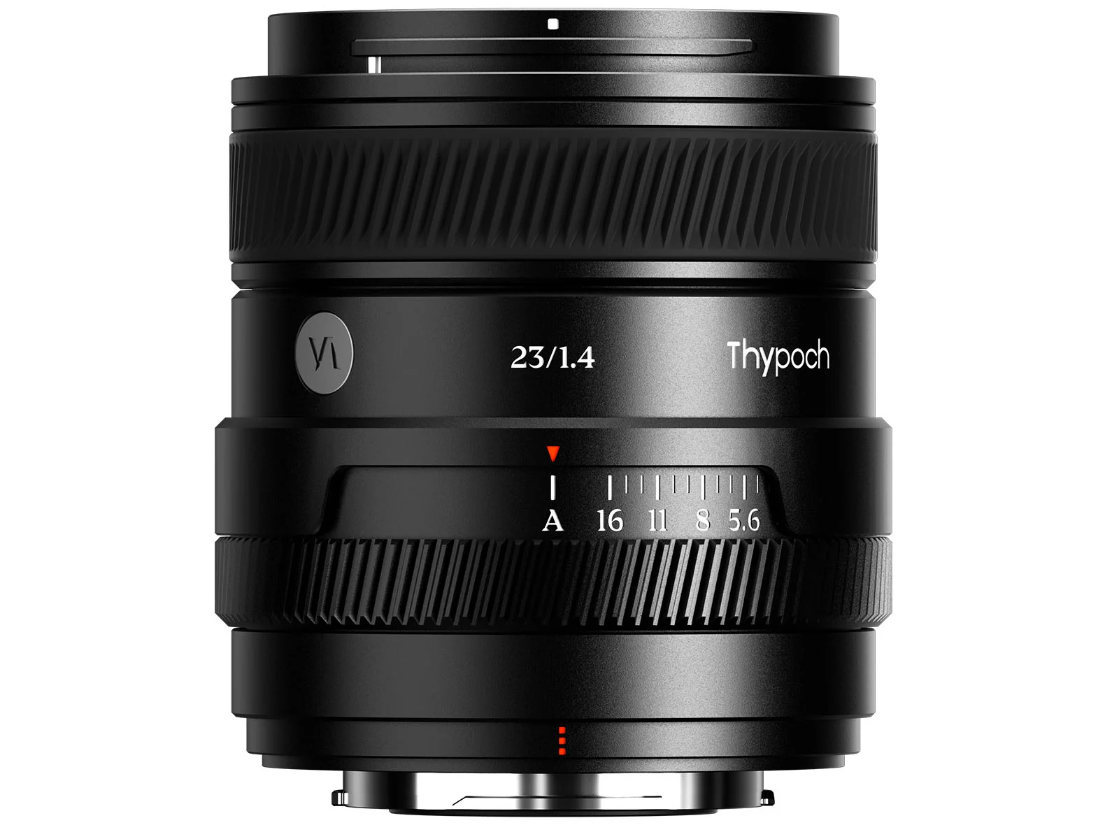 Vòng khẩu độ vật lý trên ống kính Thypoch AF 23mm f/1.4 Sculptor