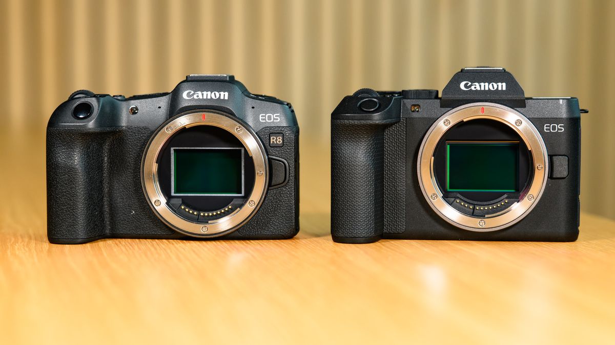 So sánh trực diện thiết kế giữa Canon EOS R8 đời đầu và Canon EOS R8 Mark II