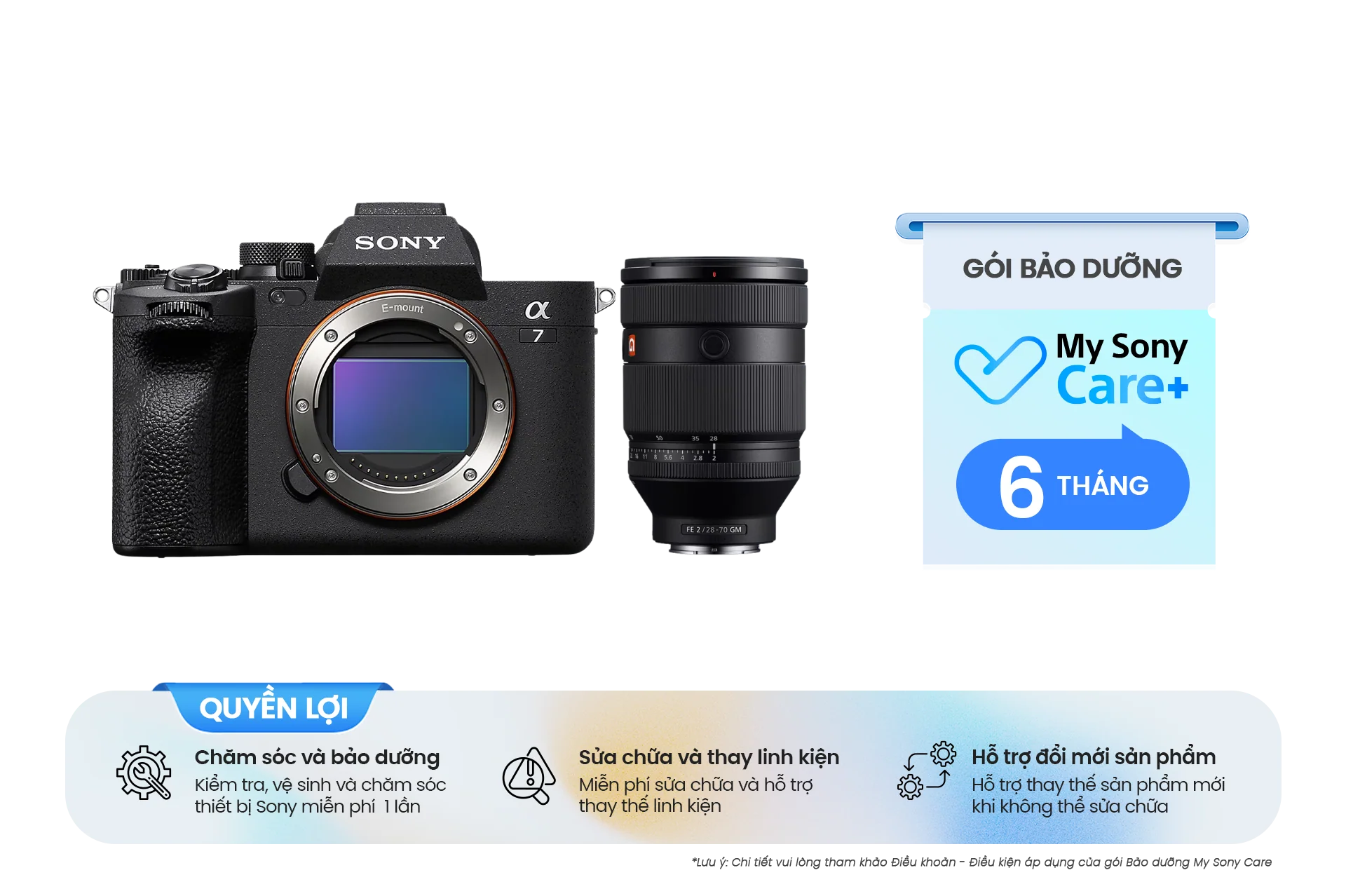 Bộ máy ảnh Sony A7 IV chính hãng kèm ống kit FE 28-70mm