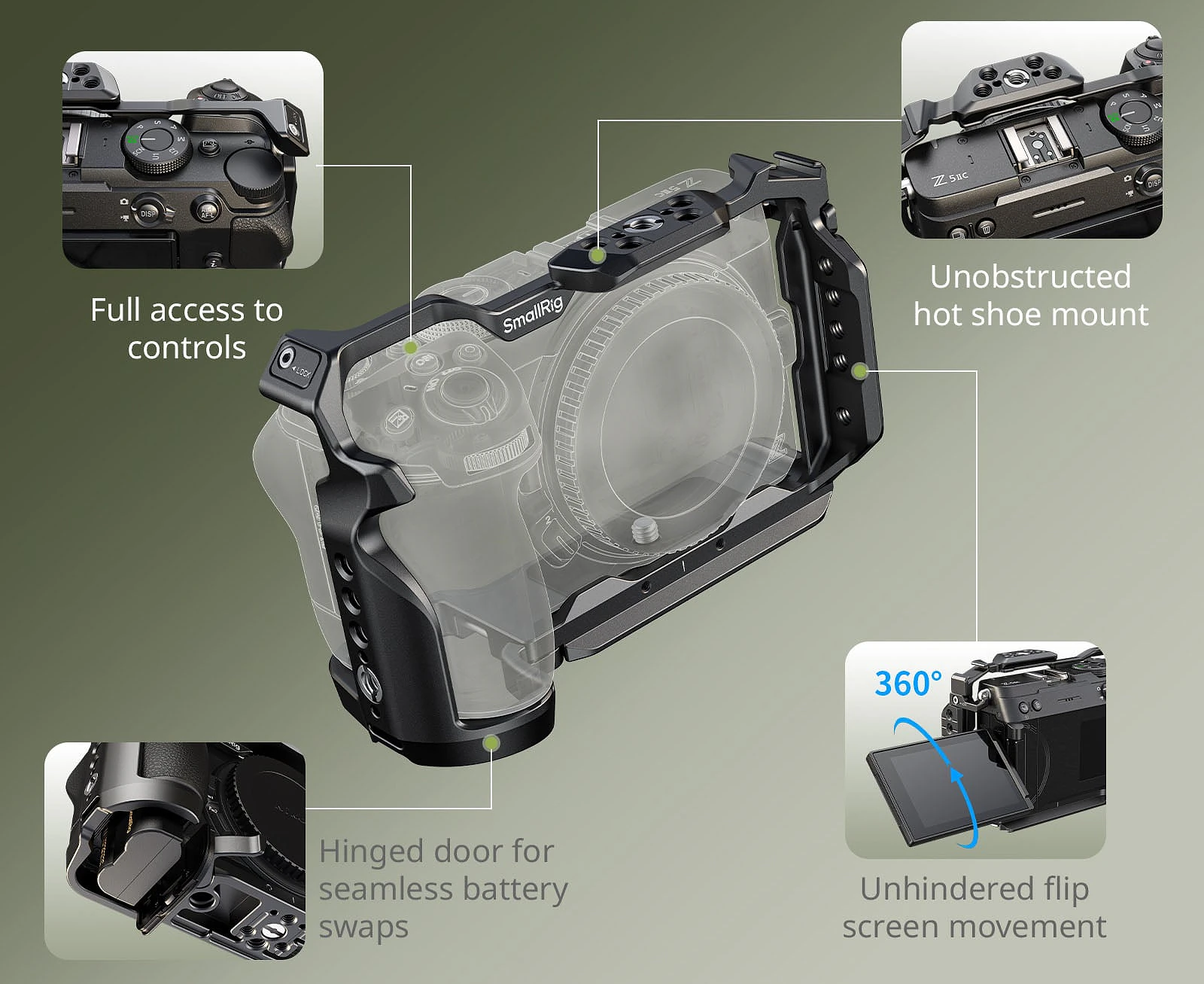 SmallRig Cage cho Nikon Z5 II: Tối Ưu Hóa Quay Video Chuyên Nghiệp - Hình 4