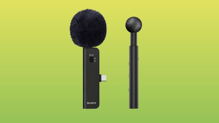 Sony ECM-AX10 kết nối trực tiếp vào điện thoại qua cổng USB Type-C