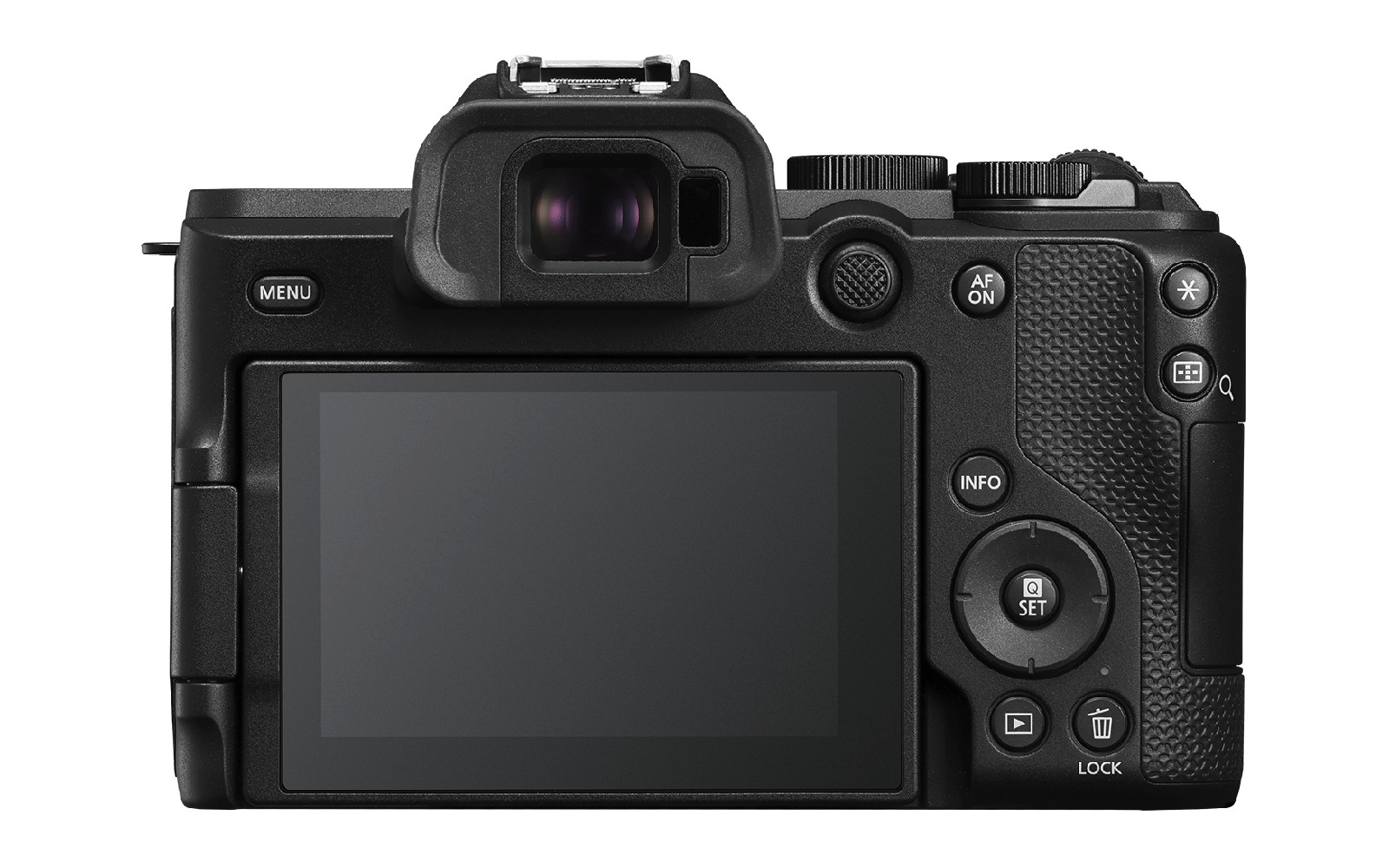 Mặt sau Canon EOS R8 Mark II với cần điều khiển joystick vật lý và màn hình xoay lật cảm ứng 1.62 triệu điểm