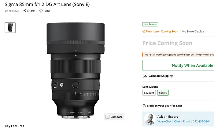 Tin Nóng: Sigma & Sony Chuẩn Bị Ra Mắt Sản Phẩm Mới Tháng 9?