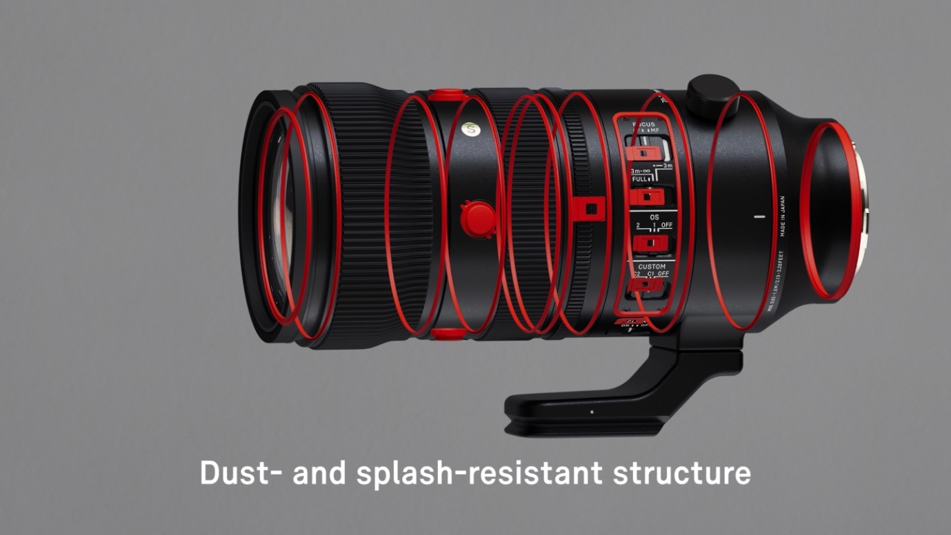 A close-up of a camera lens  Description automatically generated