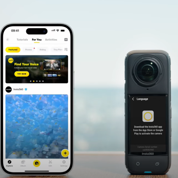 Giao diện App Insta360 X4