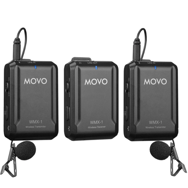 Micro không dây cho máy ảnh Movo X1-DUO