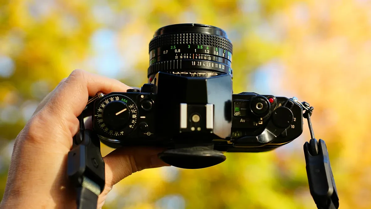 Vòng xoay điều khiển các chế độ phơi sáng trên Canon A-1