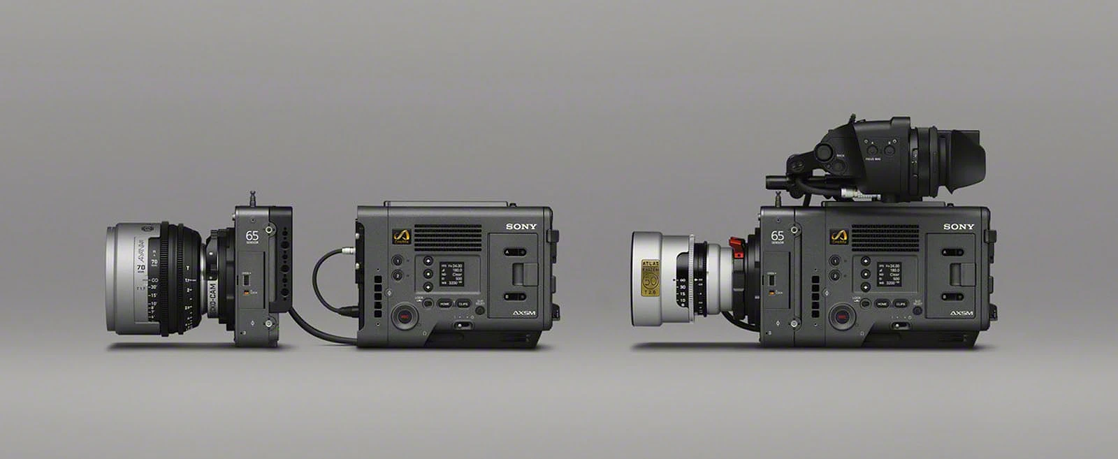 Hai cấu hình máy quay Sony Venice 2 gồm cấu hình nối dây Rialto và cấu hình studio tiêu chuẩn