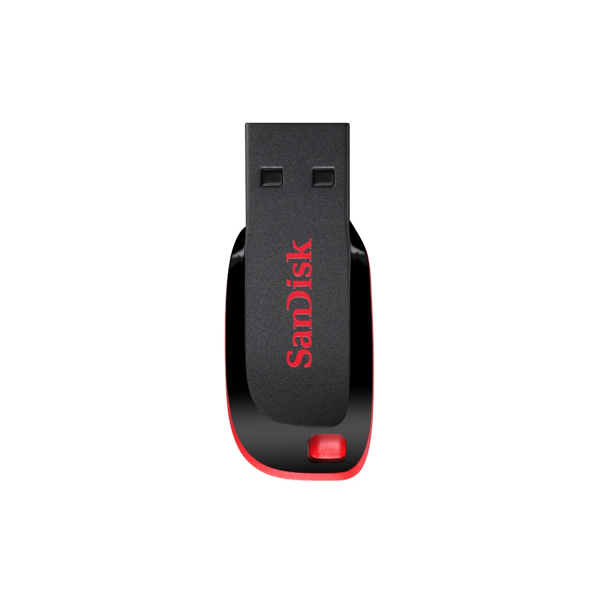 16GB USB SanDisk Cruzer Blade CZ50 , USB 2.0, Black with red accent, compact design