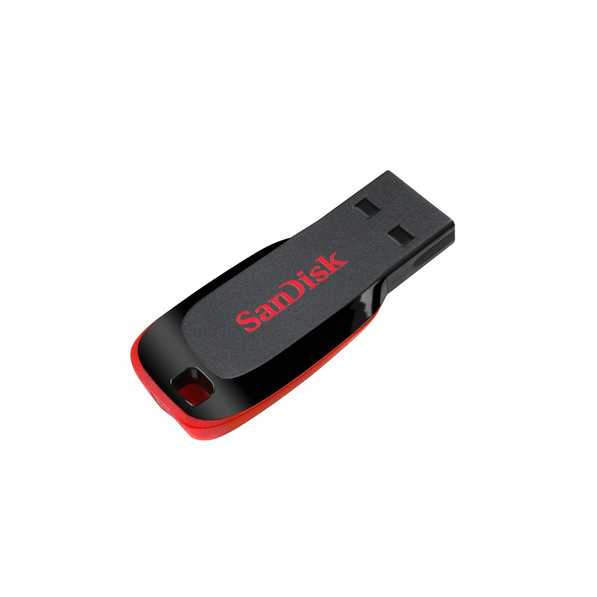 16GB USB SanDisk Cruzer Blade CZ50 , USB 2.0, Black with red accent, compact design
