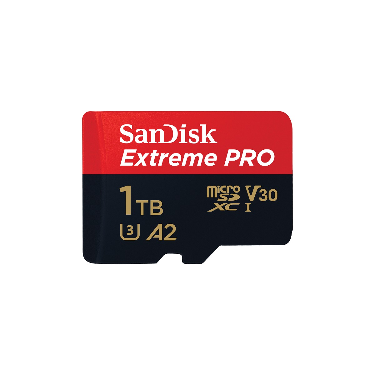 1TB SanDisk Extreme Pro microSDXC, V30, U3, C10, A2, UHS-I, 200MB/s R, 140MB/s W, SD adaptor.