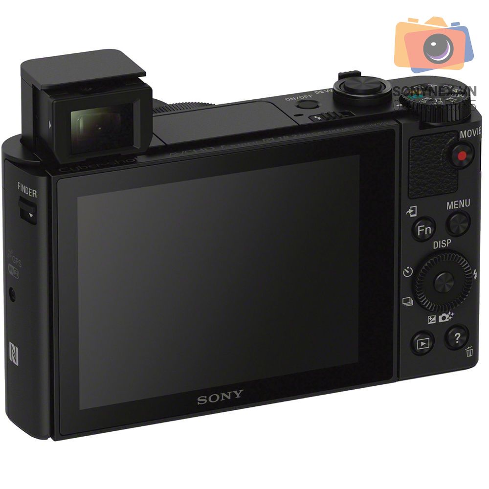 Máy ảnh Sony DSC-HX90V | Chính hãng - mặt sau và phụ kiện đi kèm
