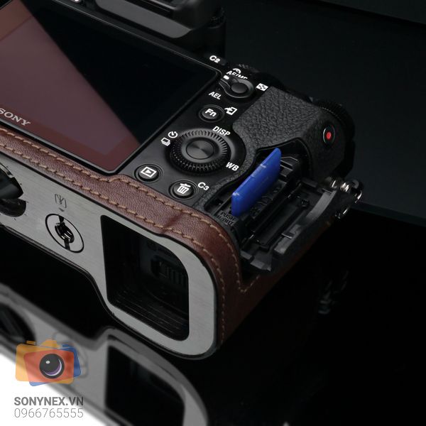 Bao da Sony A7/A7R/A7S Nâu đậm | Gariz | Nhập khẩu chính hãng - khả năng kết nối thiết bị