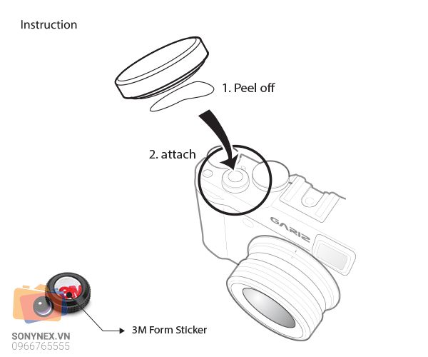 Nút Dán Soft Button Gariz Kim Loại Đỏ | Chính Hãng - cấu hình hộp sạc